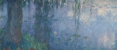 Seerosen: Morgen mit Trauerweiden (Detail), 1914-18 von Claude Monet